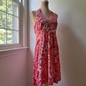 Lilly Pulitzer (10) Pink Halter Top Dress